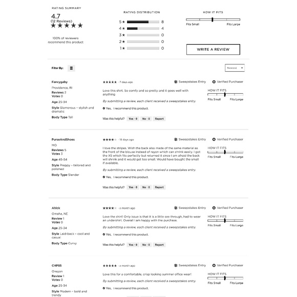 LOFT STRIPED PERFORATED LACY MIXED MEDIA TOP - Picture 4 of 4